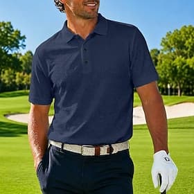 Homme Polo en seersucker Ice Silk Texturé Occasionnel Fête Col Rabattu Classique Manche Courte Mode Basique Uni Boutons Été Coupe régulière Noir Blanche Jaune