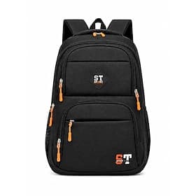 Teen  Student Backpack, Water-Repellent Polyester School Bag, Large Capacity Multi-Compartment Bookbag Fits Laptops, College  High School Student Bag for Campu