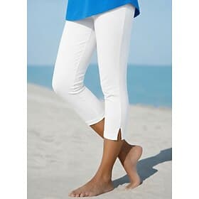 Femmes Pantalon capri Leggings Élégant Collants Longueur mollet Taille haute Uni Confortable Élastique Occasionnel Quotidien Vacances Noir Blanche Vert militai