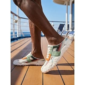 Men's Casual Island  Cruise PU Leather Canvas Slip Resistant Breathable Lace-up Orange Summer Spring All Seasons