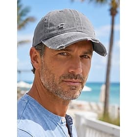 Men's Vintage Washed Distressed Cotton Baseball Cap Adjustable Dad Hat, Multi-Color Retro Casual Outdoor Hat for Travel, Hiking, Fishing, Everyday Wear