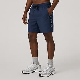 Short décontracté pour homme, tissu extensible dans les quatre sens, bleu foncé