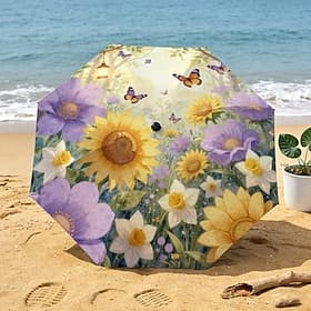 Parapluie de voyage, parapluie pliant portable avec ouverture et fermeture automatiques, parapluie compact coupe-vent, parapluie portable imperméable avec prot thumbnail 4