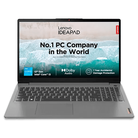 Lenovo IdeaPad 3 15" - Intel i3, 8 GB RAM, 512 SSD, Arctic Grey - Laptop - Intel® Core™ i3 - 512 GB SSD - 8 GB RAM - 15 in | 82RKXA12IN