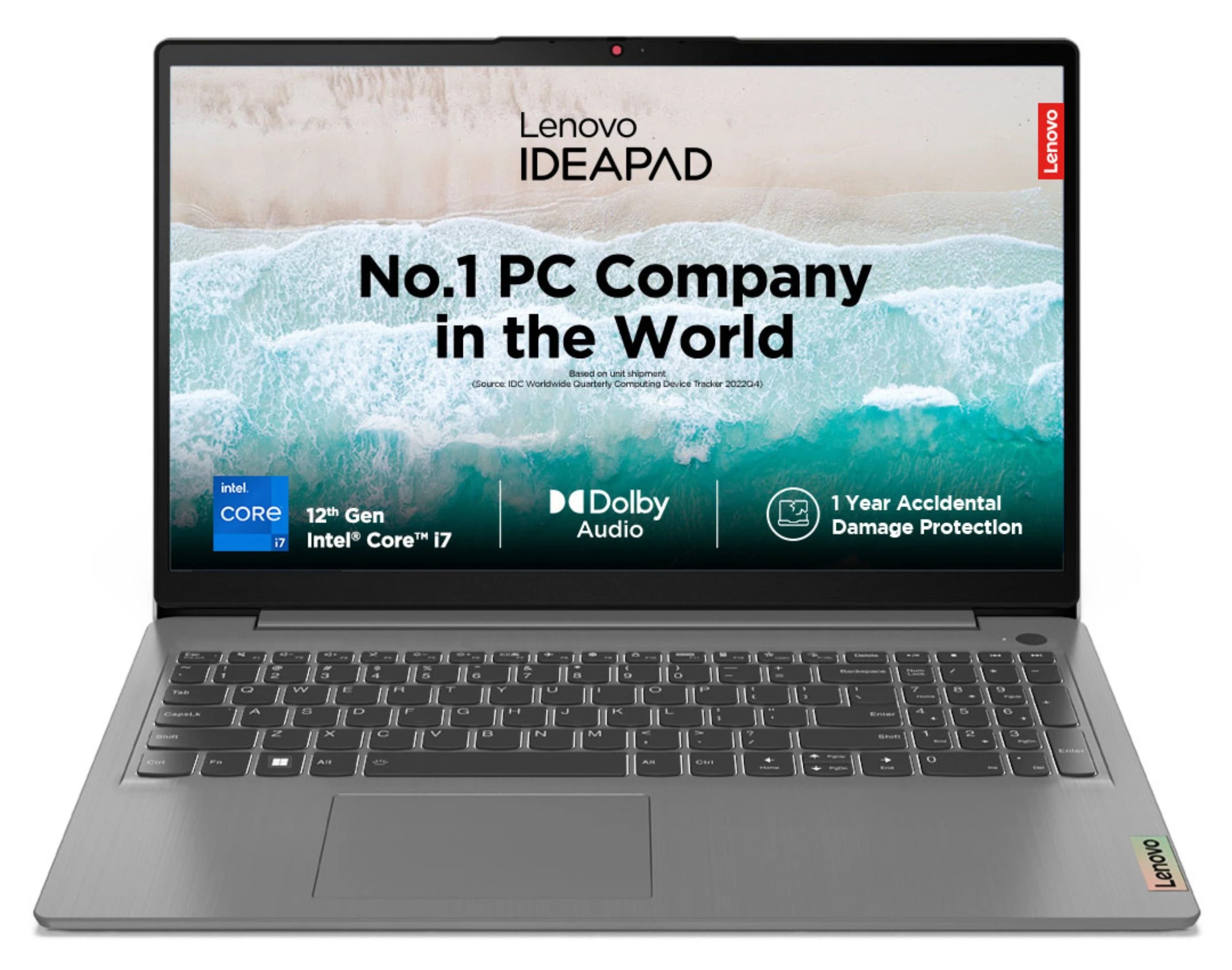 Lenovo IdeaPad Slim 3i- Intel i7, 16 GB RAM, 512 SSD, Arctic Grey - Laptop - Intel® Core™ i7 - 512 GB SSD - 16 GB RAM | 82RKXA13IN