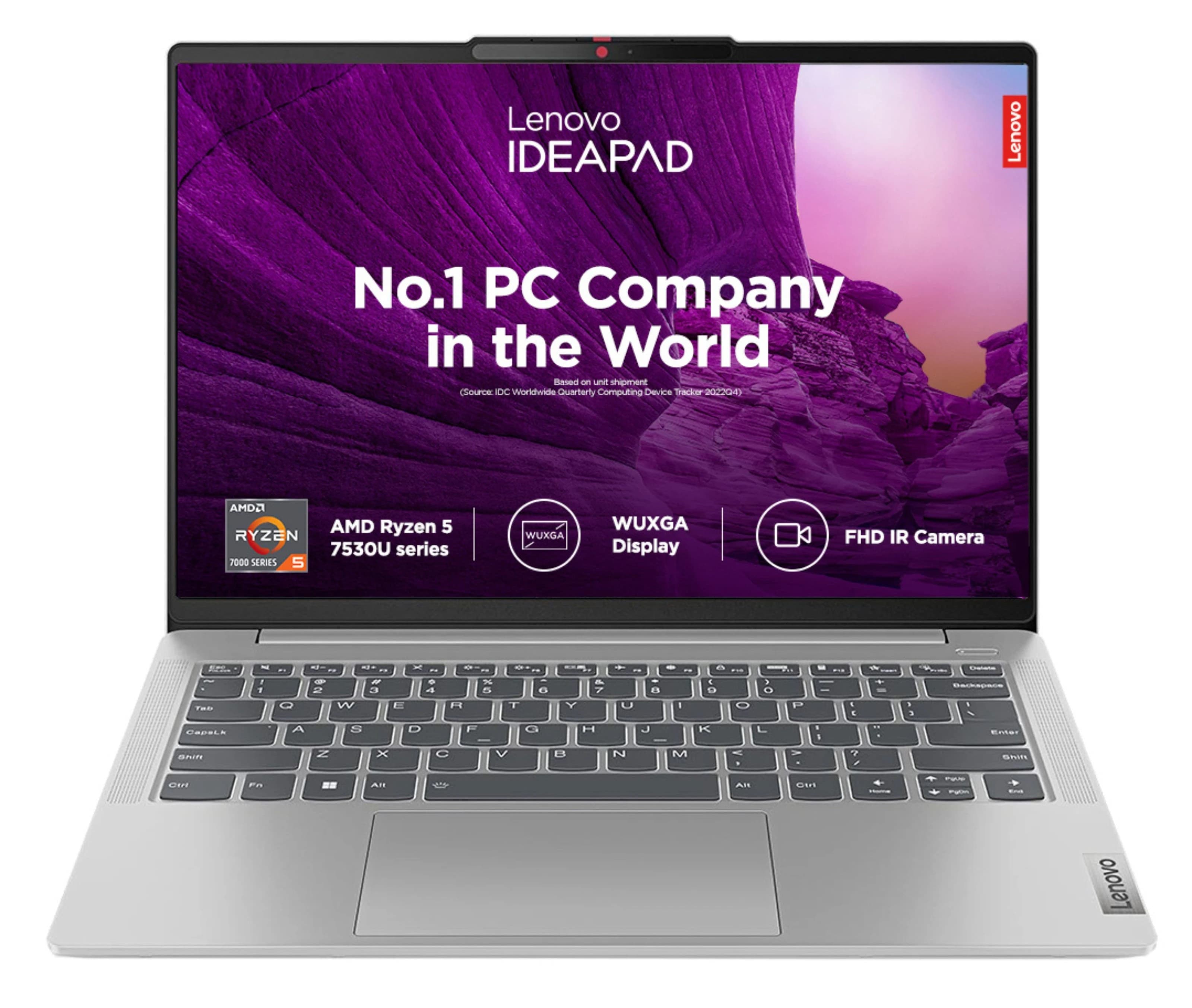 Lenovo IdeaPad Slim 5- AMD Ryzen 5, 16 GB RAM, 1 TB SSD, Cloud Grey - Laptop - AMD Ryzen™ 5 7530U - 1 TB SSD - 16 GB RAM | 82XEXA04IN