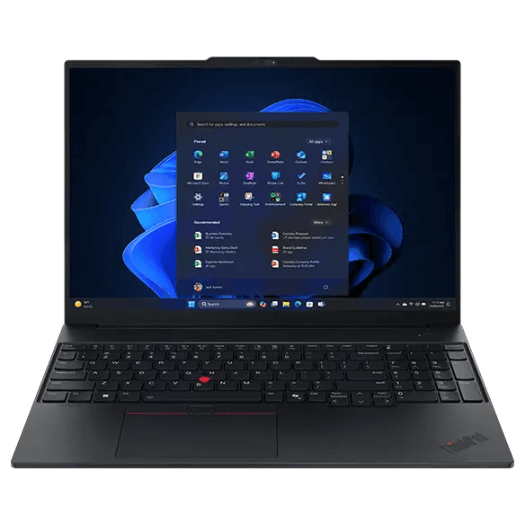 Lenovo ThinkPad E16, Eclipse Black - Business Laptop - Intel® Core™ Ultra 5 225U - 512 GB SSD - 16 GB RAM - Windows 11 Home | 21SSS90Q00