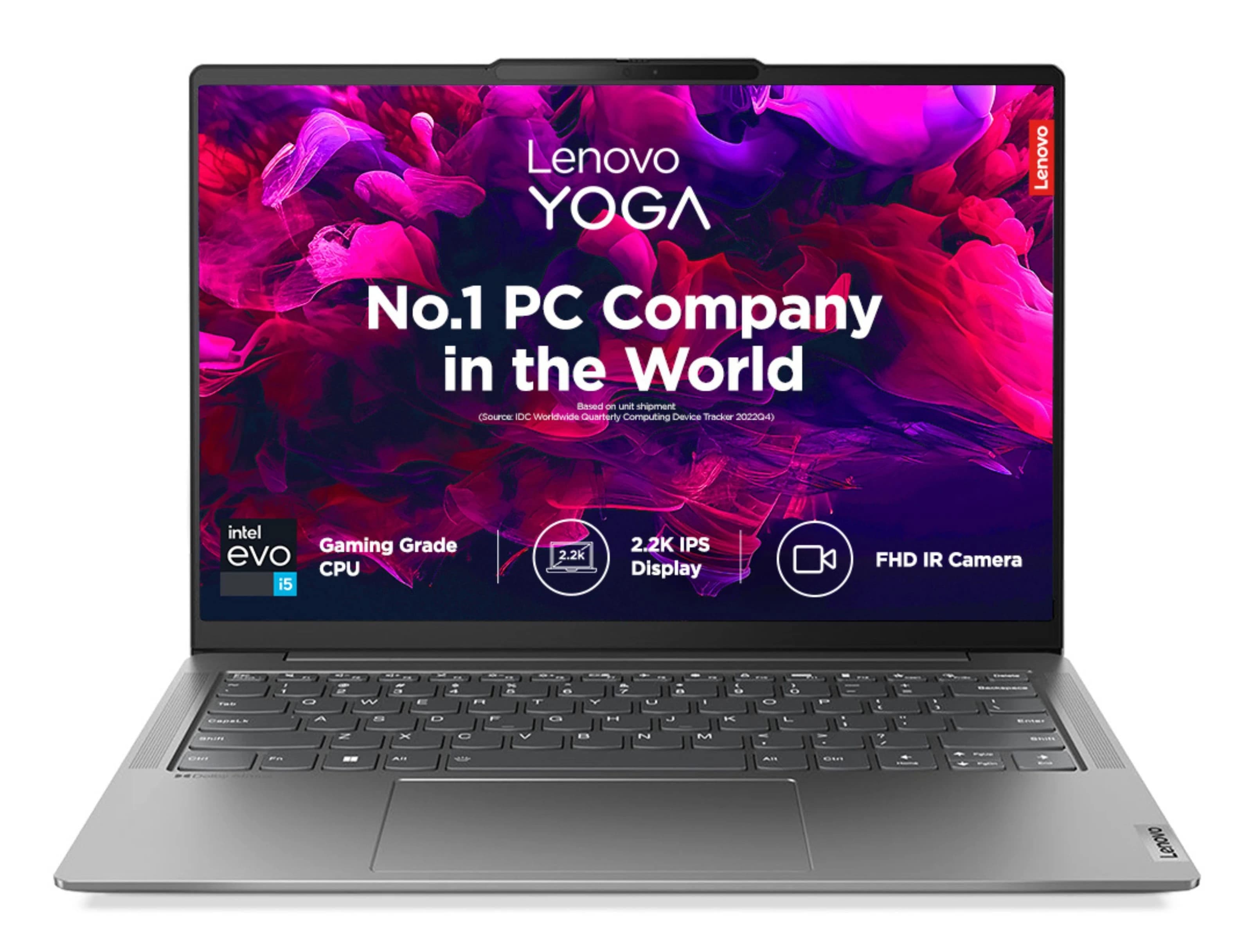 Lenovo Yoga Slim 6 14" Gen 12 - Intel i5, Storm Grey - Laptop - Intel® Core™ i5 - 512 GB SSD - 16 GB RAM - 14 in - Windows 11 Home | 82WUXA03IN