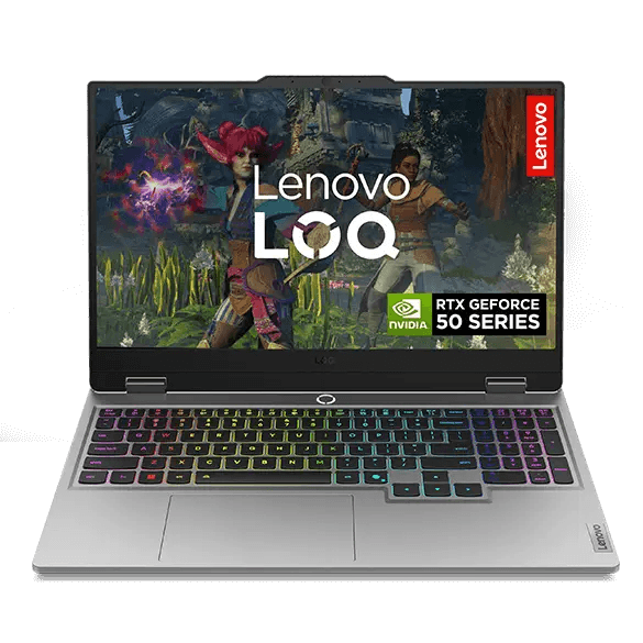 Lenovo LOQ 15 - Intel i7, 32 GB RAM, 1TB SSD, Luna Grey - Gaming Laptop | Gaming PC - Intel® Core™ i7 - 1 TB SSD - 32 GB RAM | 83JER000R0