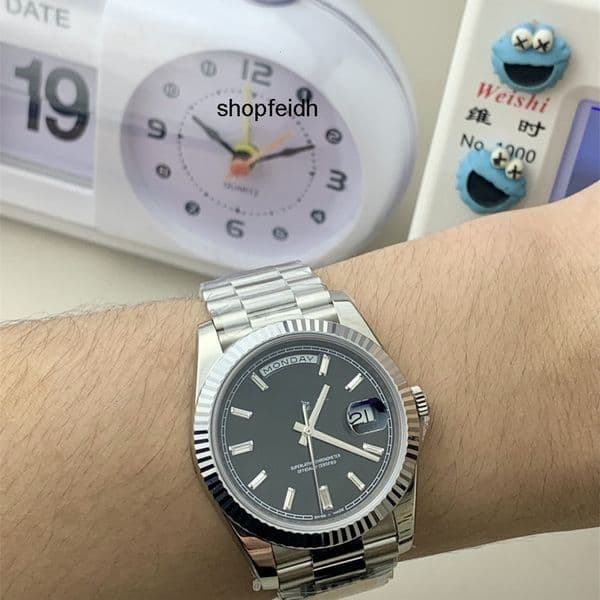 Top quality day date watch mens watch 3255 mechanical movement super clone watch watches men designer sapphire glass 904L steel 40mm with box FM2M