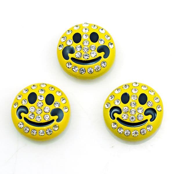 Latest Fashion 18mm Snap Buttons Smiley Face Vintage Metal Clasps DIY Noosa Chunks Bracelets Accessories Jewelry