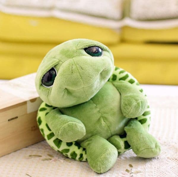 New 20cm Super Green Big Eyes Tortoise Plush Toys Turtle Doll As Birthday Christmas Gift For Kids Children