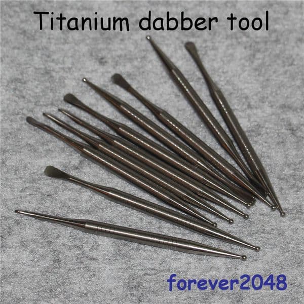 Smoking Titanium Dabber Gr2 Ti Nail Daber Tool Short Titaniums Dab tools For Glass Bongs water Pipe Wax Dry Herbal Vaporizer Pen Ti Dabbers