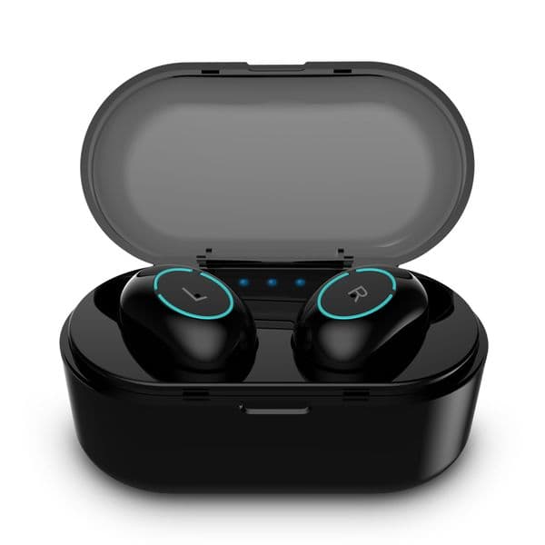 updated tws Bluetooth 5.0 Stereo Headphone Waterproof Sport In-Ear Earbuds With Charging case for iphone x/xr /samsung galaxcy cell phon