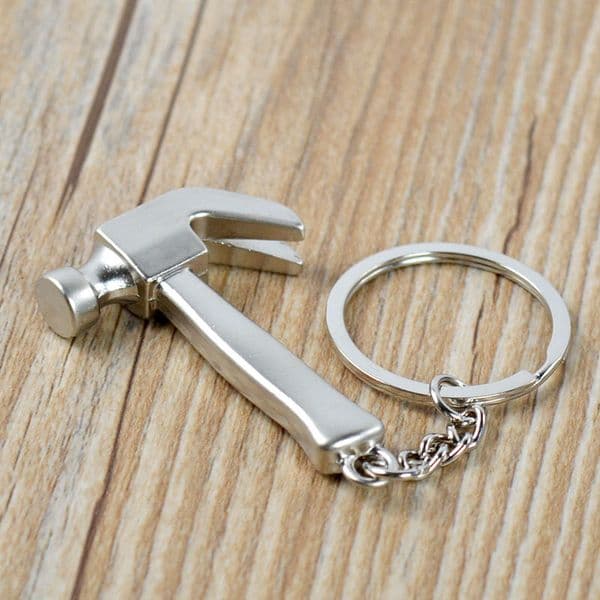 Mini Metal Keychain Personality Claw Hammer Pendant Model Claw Hammer Key Chain Ring Party Favors W9717