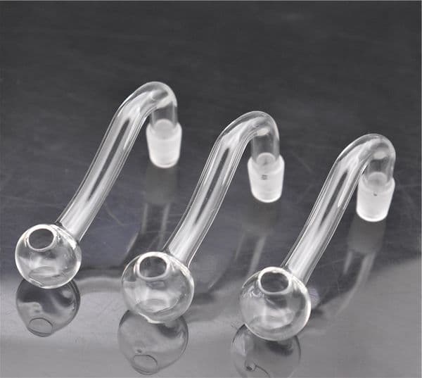 Cheapest ! Thick Pyrex Glass Oil Burner Pipe 10mm 14mm 18mm Male Female Clear Oil Burner Smoking Accessories for Water Bongs