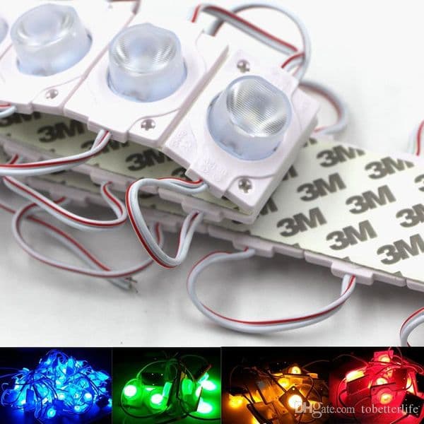 1.5W high power 1pcs 3030 led modules light 110-130lm red yellow warm white dc 12v back sign lights for letter advertisement