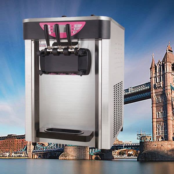 2020 New soft ice cream machine high-quality Commercial desktop Italian sweet cone ice cream maker 2000W