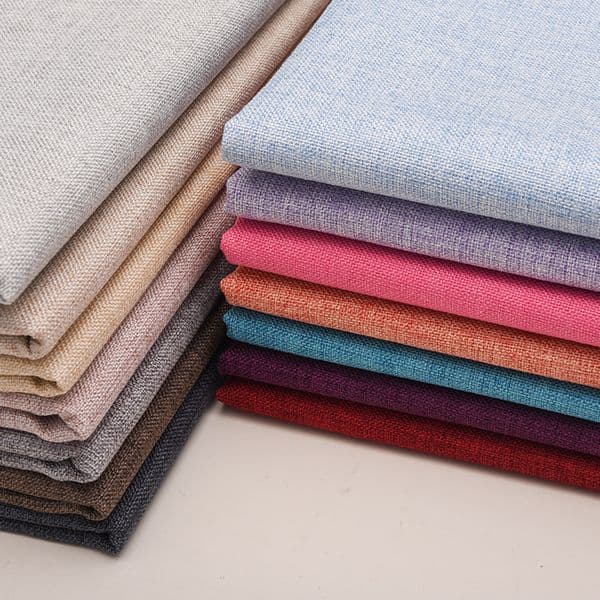 Wide 59" Plain Cotton Linen Upholstery Sofa Fabric Cushion Wallpapers Soft Hard Old Coarse Material By the yard