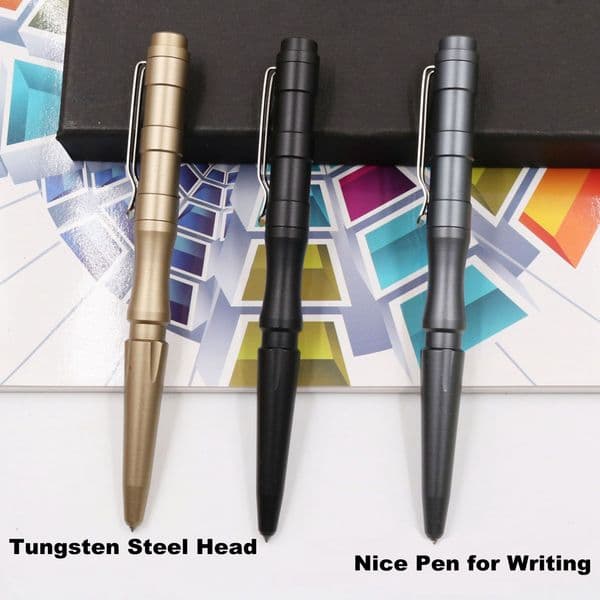 TCT 1pc Newest EDC Tactical Pen Tungsten Steel Head For Writing Men Women Outdoor Self Defense Emergency EDC Tool Camping Kit