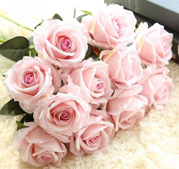 Artificial Flower Rose Silk Flowers Real Touch Peony Marrige Decorative Flower Wedding Decorations Christmas Decor 13 Colors GB863