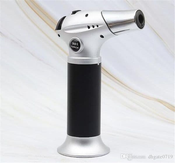 1300'C Metal Jet flame Torch Windproof Micro Butane Torch cigar Lighter use for Outdoor kitchen cooking