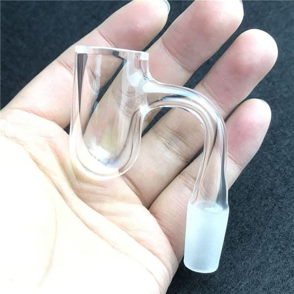 25mm 2.5mm Thick Artwork HQ Quartz Round Bottom Banger Nail with Beveled Edge All Weld Artist Domeless Quartz Banger Nails