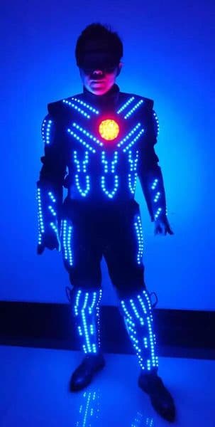 LED luminous clothing, U.S. captain laser robot performance clothing, armor electro-optic luminous performance clothing