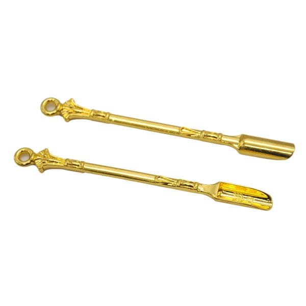 Tool Gold Shovel Shaped Wax Atomizer Oil Tool Stainless Steel Dry Herb Tool Newest Smoking Accessories for Glass Bong Smoking Pipe
