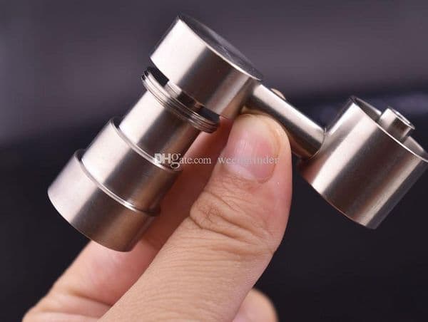 4in1 14mm&18mm Male Female Banger Titanium Nail SILIKA SIDE ARM DOMELESS TITANIUM NAILS for smoking water oil bong