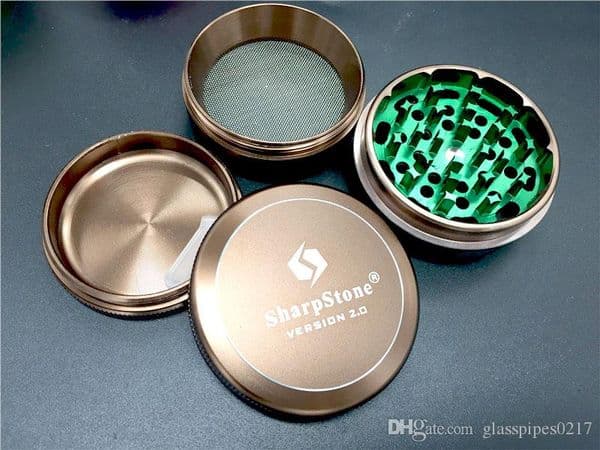 Dhl free 4 Layers Aluminium Alloy Chamfer Grinders 63mm Herb Metal Grinders Sharpstone version 2.0 grinder vs space case