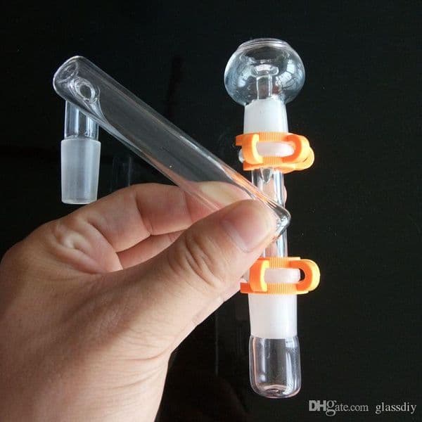 5 Style Glass Drop Down Hookahs Adapter with Reclaimer and 2pcs Keck Clip 14mm 18mm Female Male Dropdown for Oil Water Pipes
