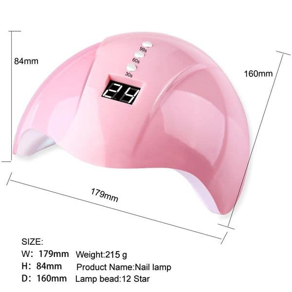 36W UV Nail Lamp Manicure LED Nails Dryers Drying Gel Polish Ice Lamps with 12 Pcs Leds 30s/60s/99s Auto Sensor Nail Art Tools