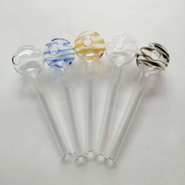 Glass Oil Burner Pipe Burning jumbo Grace smoking borosilicate Concentrate pipes Oil Burning Pipe glass water pipes