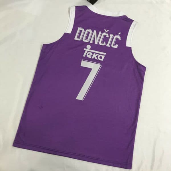 Luka Doncic #7 Teka Madrid Basketball Jerseys Euroleague print CUSTOM any name number 4XL 5xl 6XL jersey