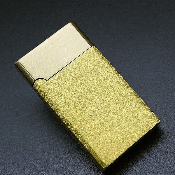 Frosted High Temperature Red Flame Windproof Inflatable Cigarette Lighter Metal Body Ultra-Thin Torch Personality Butane