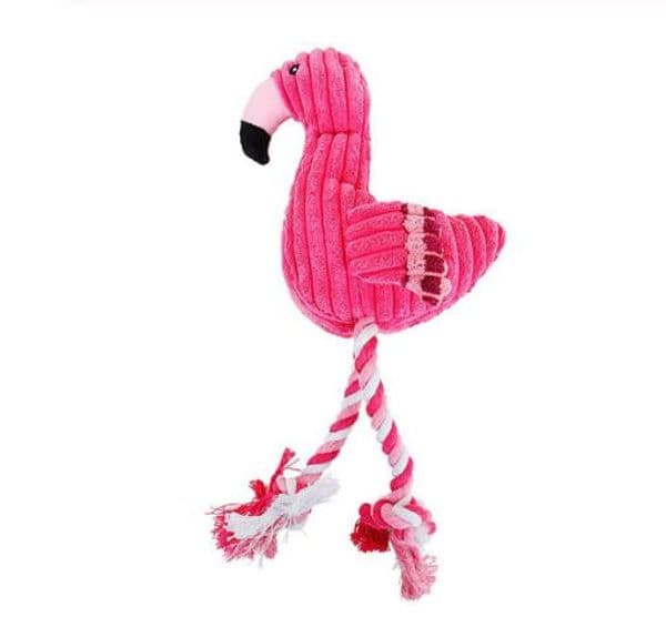 Hot Dog Toys Pink Stuffed Screaming Soft Flamingo For Small Large Dogs Sound Puppy Toy Plush Squeak Flamingos Pets Toys GB994