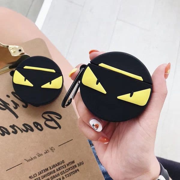 2 Cartoon Small Devil Silica Gel Defence Fall Protect Sheath Apply Apple Airpods Generation Wireless Bluetooth Charge Ear