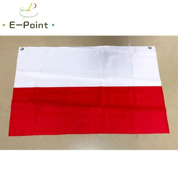No.5 96cm*64cm size European Flag of Poland Top Rings Polyester flag Banner decoration flying home & garden flag Festive gifts