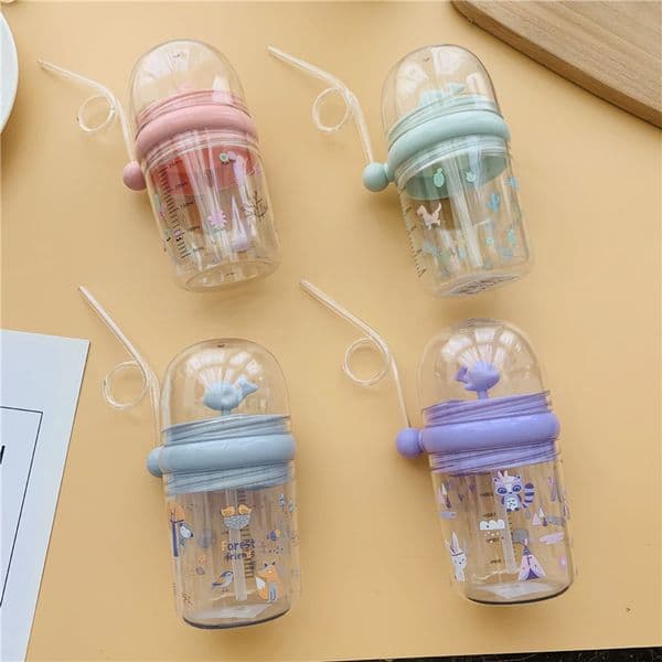 New Spray Drinking Straw Sippy For Toddlers Whale Squirt Cup Summer Children'S Straps Plastic Cups Are Drop Resistant