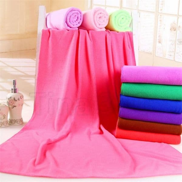 Hot Microfiber Bath Towels Beach Drying Bath Washcloth Shower Towel Swimwear Travel Camping Towels Shower Cleaning Towels 70x140cm 4803