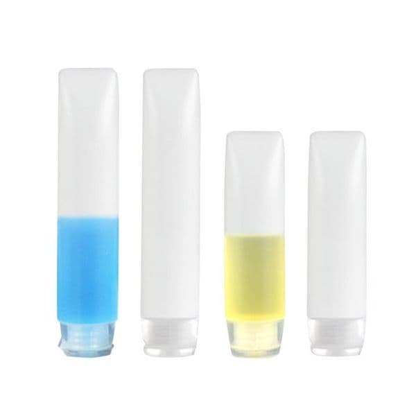 30ml 50ml Transparent Soft Lotion Cosmetic Container Squeeze Plastic Bottle Travel Shampoo Packaging Cream Bottles With Flip Lid