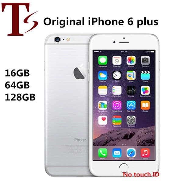 Refurbished Original Apple iPhone 6 Plus Without Fingerprint 5.5 inch A8 16/64/128GB ROM IOS 8.0MP Unlocked LTE 4G Phone