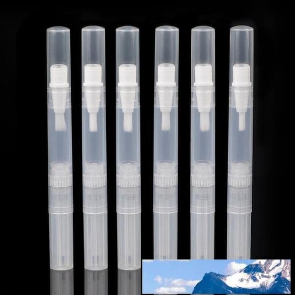 3ml/4.5ml Transparent Empty Twist Pen Practical Cuticle Oil Containers with Brush Lip Balm Nail Polish Oil Tube LX1365