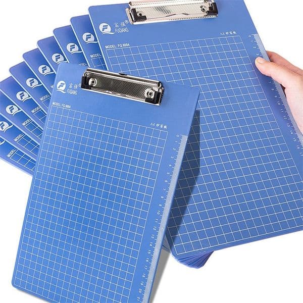 A6 With Hanging Hole Metal Clip Writing Pad Stationery Clipboard Folder File Document Paper Holder Conference Accessories YQ02042