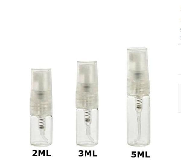Empty Clear Small Refillable Perfume Glass Vial Bottle Fragrance Atomizer Spray Bottles 5ml Perfume Cosmetic Sample