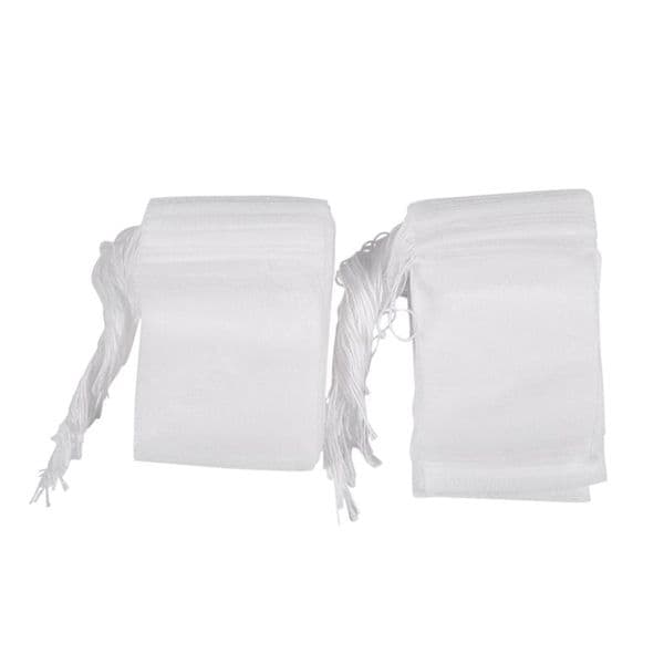 Empty Teabags Tea Bags String Heal Seal Filter Paper Teabag 5.5 x 7CM for Herb Loose Tea Bags String Heal Seal Filter