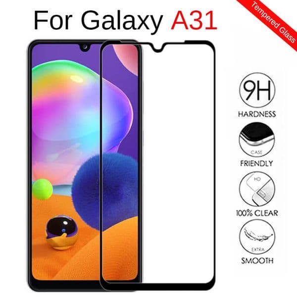 9H Full Cover Tempered Glass for Samsung A31 A30 A30S Protective Glass for Samsung Galaxy A11 A21 A41 A51 A71 A40 A50 A60 Screen Protector