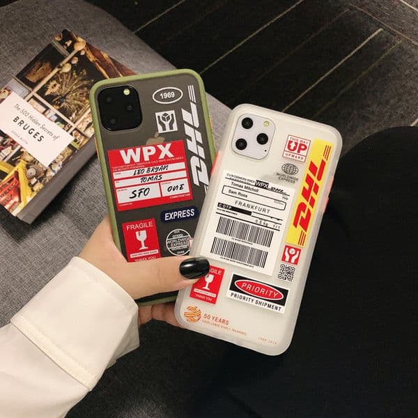 Hot DHL Express Plane Soft Phone Case For iPhone 11 Pro X XR XS Max 8 7 Plus Matte TPU Back Cover for Huawei Mate 30 P30 Pro