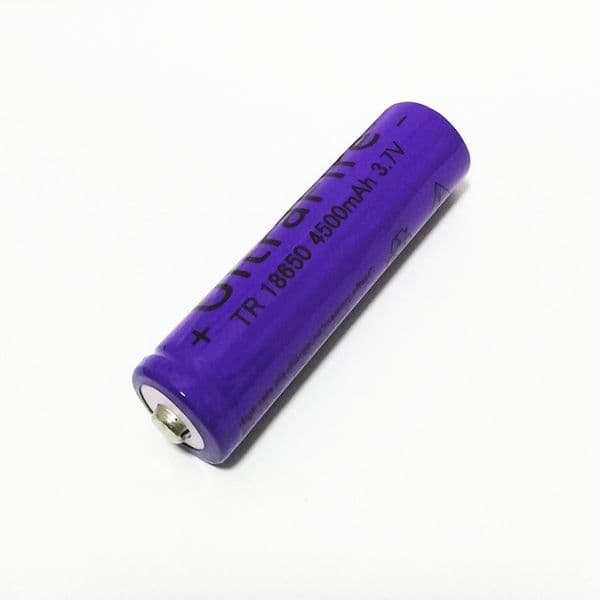 l18650 4500mAh 3.7v pointed lithium battery can be used for bright flashlight and for el